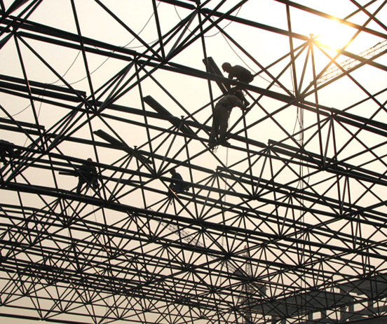 东阳厂房网架安装