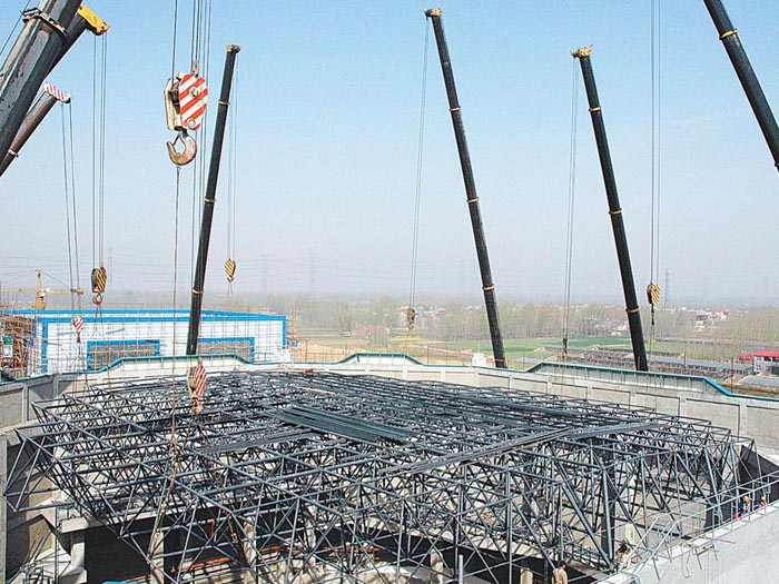 东阳网架高空滑移法